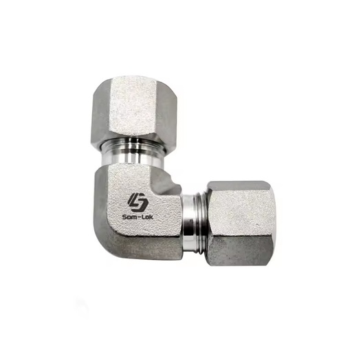 Stainless Steel 90 Degree Elbow Compression Single Ferrule Elbow Hydraulic Tube Fittings Hydraulic Fittings