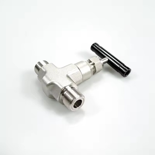 Forged Integral Bonnet Straight Body 1/4" NPT Mini 5000 6000 Psi Instrumentation Male Thread Straight Needle Valve