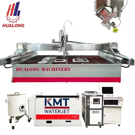 5 Axis 3d Waterjet Machine KMT Cnc Water Jet Cutting Machine for Marble Granite Glass Cutting Water Jet Cutter