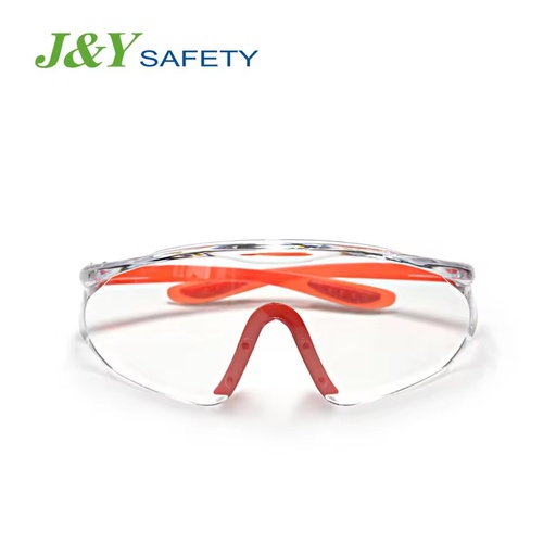 Custom ANSI Z87.1 CE Certified Anti-Scratch Safety Eye Protection Goggles Frameless High Quality Construction Stylish Safety