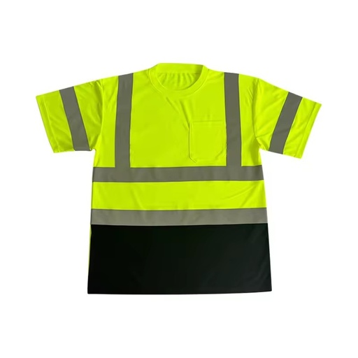 Customized Unisex ANSI Class 1 High-Visibility T-Shirt Reflective Breathable Quick-Dry Safety Vest Workwear
