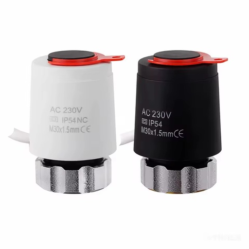230V NC Electric Heating Actuator M30x1.5mm IP54 for Underfloor Heating Manifold