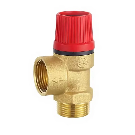 Brass Safety Valve DN15 1/2 Inch 3 Bar 6 Bar Spring Loaded Pressure Relief Valve for Boiler Water Heater Solar System