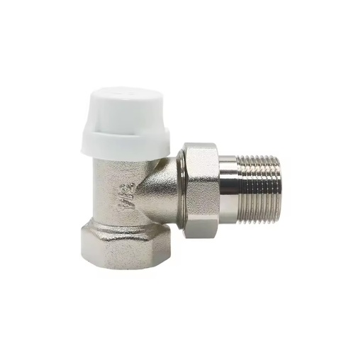 White Cap Thermostatic Radiator Valve TRV Brass Temperature Control Valve 1/2 Inch DN15 For Home Heating Towel Warmer Radiator