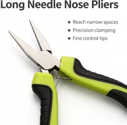 SOONER Factory Direct Sale of High-carbon Steel Labor-saving Multi-functional Serrated Jaw Flat Nose Pliers 6in 8in