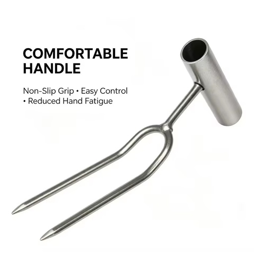 Practical Garden Cultivation Hardware For Soil Turning Vegetable And Flower Planting Care Two-toothed Fork Shovel