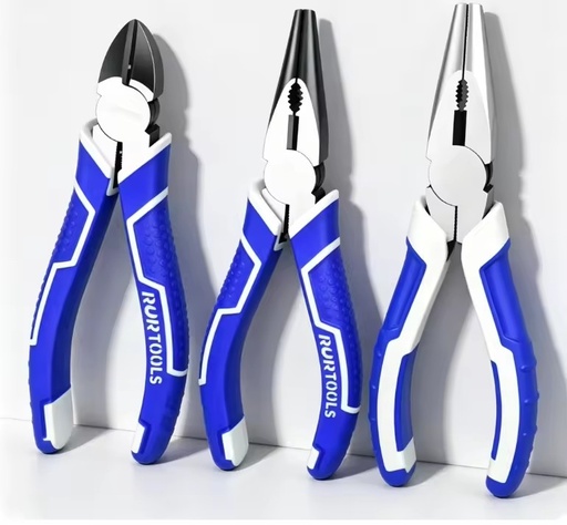 Made Industrial Alloy Steel, Labor-Saving Multi-Functional, Thermoplastic Rubber Handle, Sharp & Diagonal-Jawed Pliers