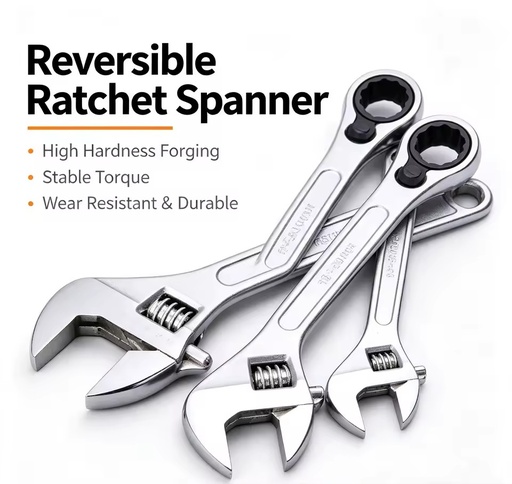 Custom Shape Matte Finish Ratchet Wrenches Metric 72T Anti-slip Carbon Steel Llaves De Trinquete for Auto Repair
