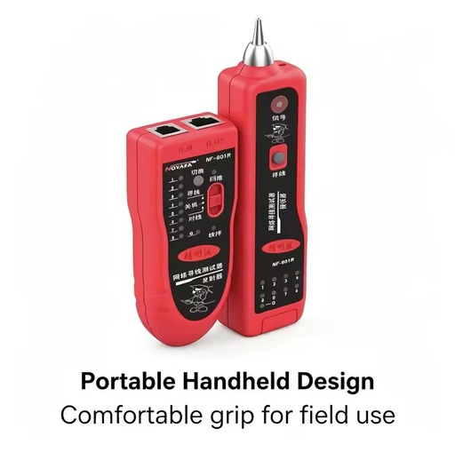 Factory Direct Sale Network Wire Tester RJ11 RJ45 Port Network Tester Tool Kit Home Office Line Tracer
