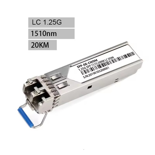 Duplex LC 18 CH Wavelengths 1.25G 1270nm-1610nm 20km CWDM SFP Module