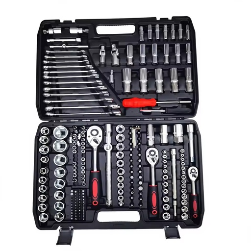 216pcs 1/4" 3/8" 1/2" Dr. Socket & Bit Set Auto Repair Tool Set Mechanic Tools