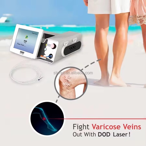 Professional Portable Medical Laser Beauty Equipment 650/980/1470nm Wavelengths for Treating Varicose Veins EVLT Removal