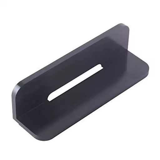 Black Anodized Aluminum Alloy CNC Lathe Machining Angle Plate Parts