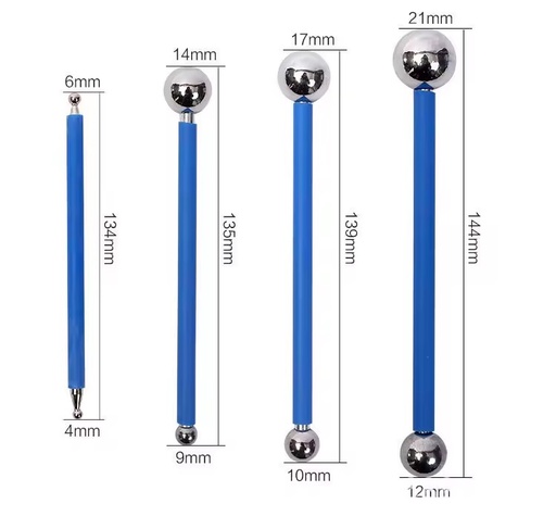 Industrial Grouting Tools Plastic Handle Steel Balls Porcelain Grout Sealant Pressing Agent Single Steel Ball Grouting Tool