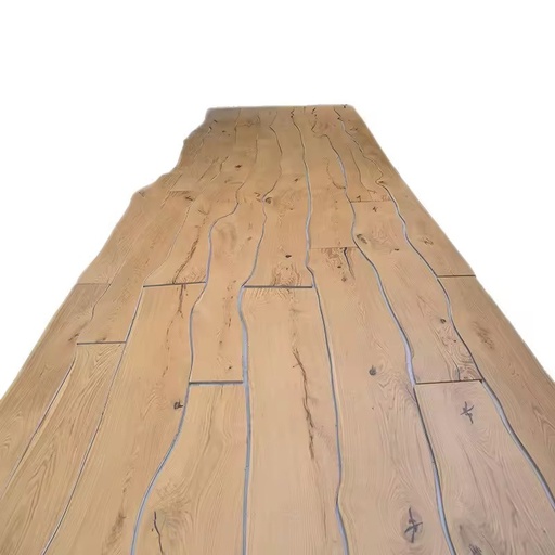 Living Room New Chinese Style Irregular & Artistic Patterned Natural Edge Curved Oak Wooden Flooring
