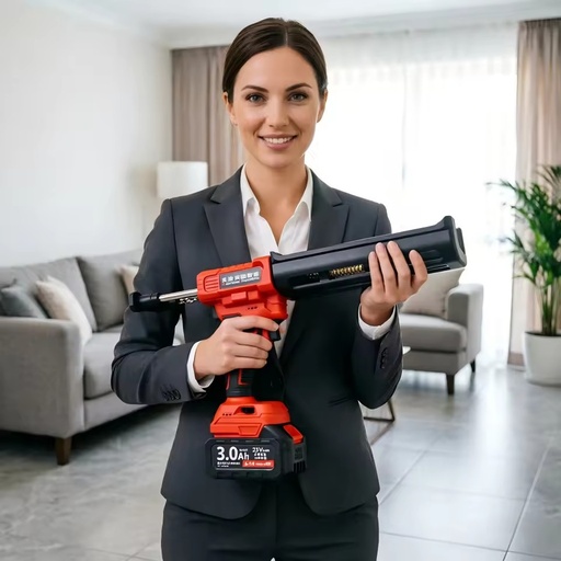 Cordless Professional Industrial Grade Lithium Battery Electric Caulking Gun for Epoxy Tile Grout and Adhesive Sealing