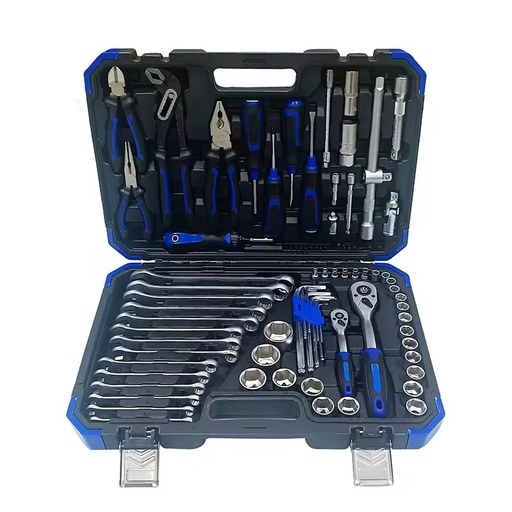 88pcs Auto Repairing Hand Tool Set Spanner Socket Wrench Tool Kit in Suitcase for Bike Car Repairing