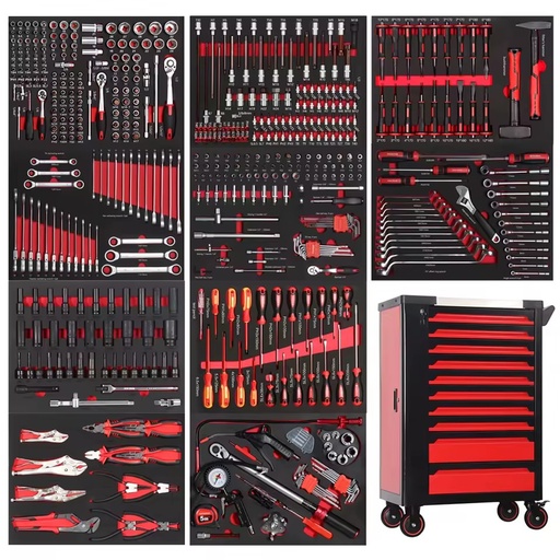 Professional 10 Drawers 532pcs Roller Tool Sets Box Storage Tool Trolley/ Chest/ Cabinet / Cart