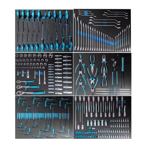 273PCS Professional Mechanic Tool Set with Heavy Duty Modular Tool Chest Storage Cabinet for Garage Workshop Use