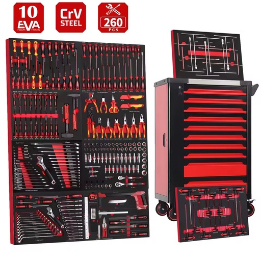 Professional 10 Drawers Roller Tool Sets Box Storage Tool Trolley/ Chest/ Cabinet / Cart
