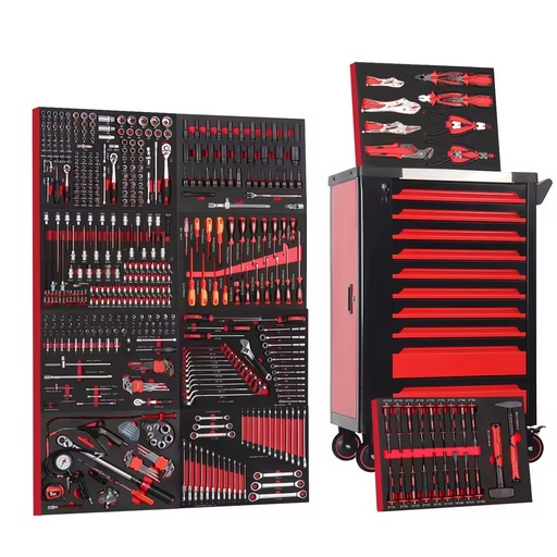 Professional 10 Drawers 532pcs Roller Tool Sets Box Storage Tool Trolley/ Chest/ Cabinet / Cart