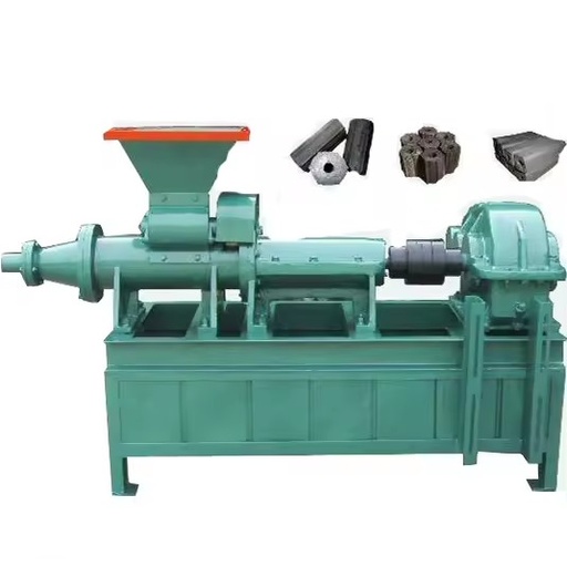 Small Rice Husk Sugarcane Bagasse Coconut Straw hay Biomass Sawdust Charcoal Screw Extruder Briquette Compression Machine