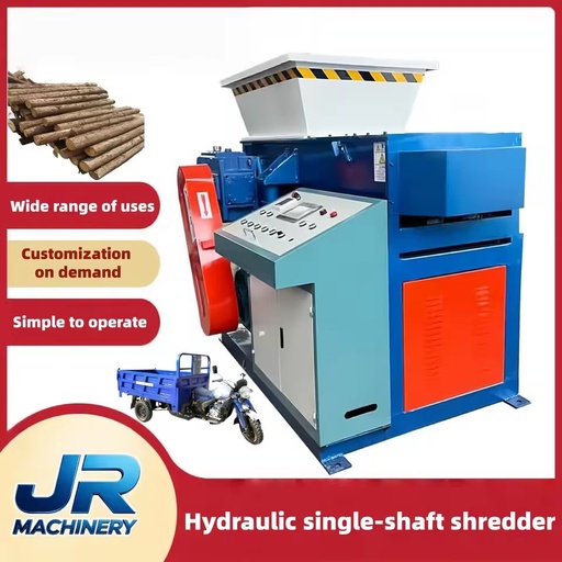 Heavy Duty Single Shaft Shredder Plastic Film Block Shredding Equipment Industrial Single Shaft Shredder