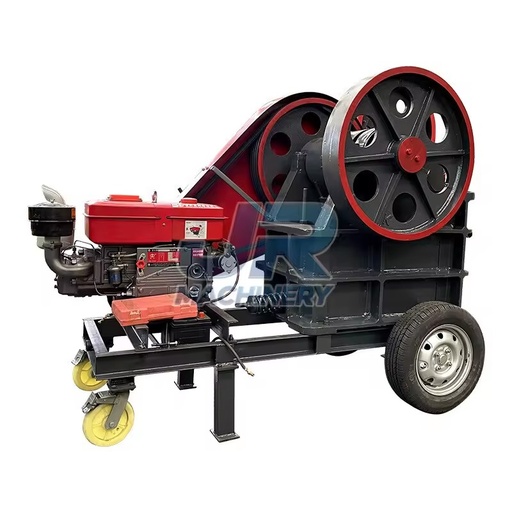 High Reduction Ratio Jaw Rock Crusher, Uniform Finished Particles, Portable
