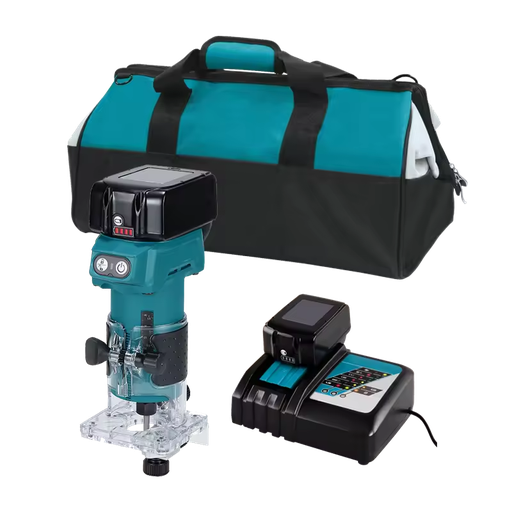 18V DRT52 Router Combo Kit - High Speed Woodworking Router with Battery Charger