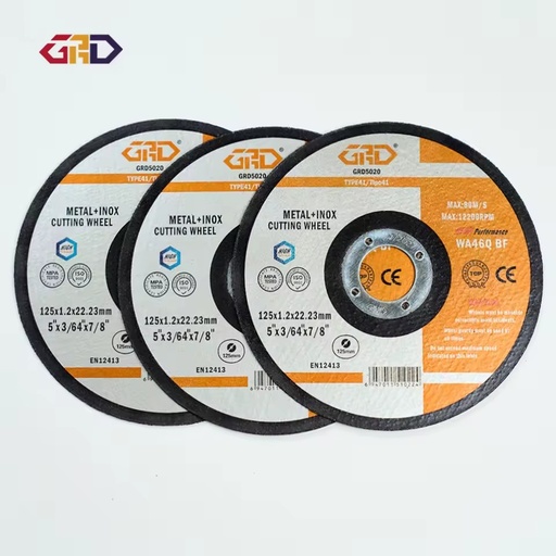 4.5'' 115x1.2x22.2mm T41 Primary Quality Cut Off Wheel Cutting Disc Price EN12413 Standard Metal Abrasive Disc 80 M/s 60