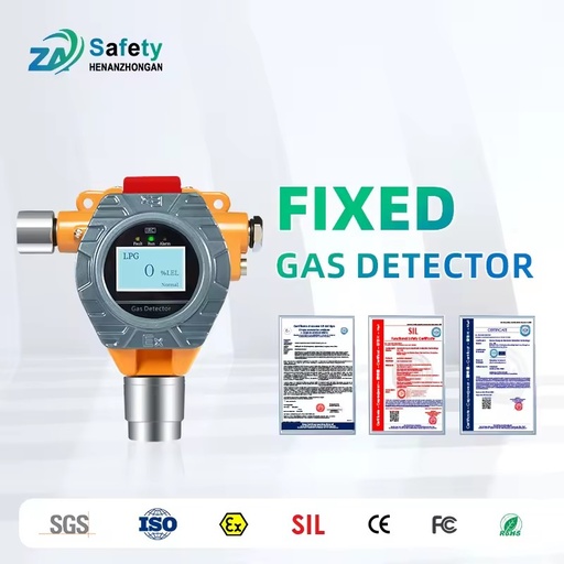 ATEX Certified Fixed H2S Gas Detector Industrial Use Combustible Gas Pipe Leak Detection for Oil and Gas Monitoring