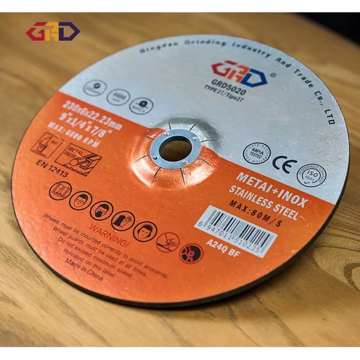Disk for Metal Deburring Polishing Extra Fine Grit 80 High Hardness 6mm Thickness 22mm Inner Diameter