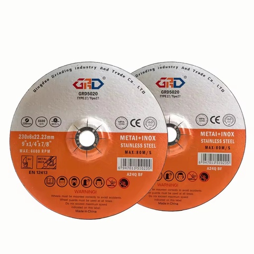 230 X 6 X 22.23 mm 9 Inch Metal Discs Wheel Abrasive Disc for Metal
