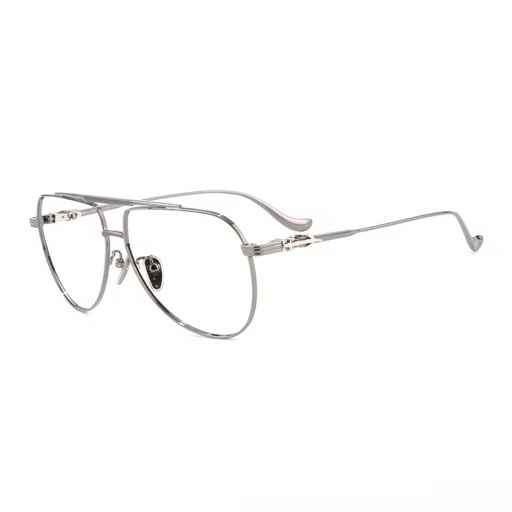 Latest Ultra Light Pure Titanium Optical Prescription Good Quality Double Glass Frame Motorcycle Medical Glasses Frame for Women