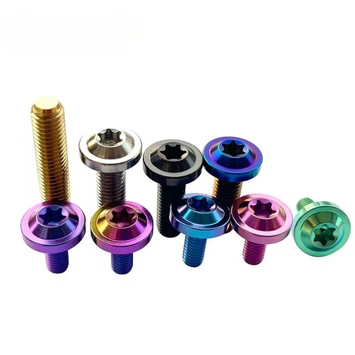 Factory Gr5 Titanium M6-M20 Titanium Torx Head Bolts Flange Head Screws Bolts