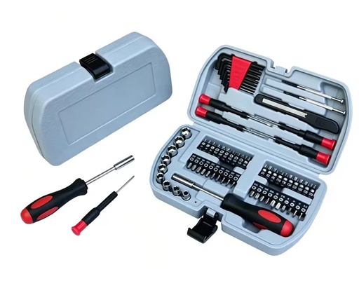 Portable MultiPurpose Screwdriver Tool Set Professional Magnetic Bit Kit in Compact Hard Case for DIY Repairing