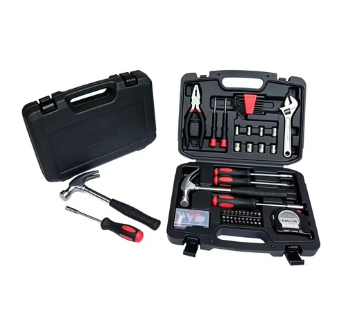 Premium Quality 113 Piece Carbon Steel Hand Tool Set Durable Mechanical Hardware Kit with Portable Carrying Case for Export