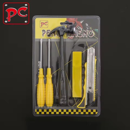 Practical Five-Piece Multifunctional Repair Tool Set Utility Knife Screwdriver Chromium-vanadium Steel Household Use