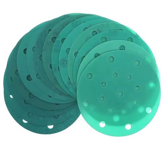 Aluminum Oxide 8 Hole Hook and Loop Sanding Disc Self Adhesive Sandpaper P320 for Wood Metal Grinding Polishing