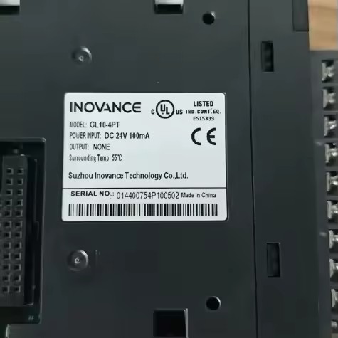 Original Inovance GL10-4PT 4-Channel PT100 Temperature Module PLC Expansion IO Module for Industrial Automation