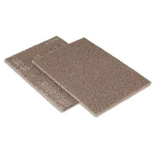 3M 6" X 9" Brown Heavy Duty Blasting Media Hand Pads OEM 7440 Coarse Grade P150 Aluminum Oxide Sanding Sponge