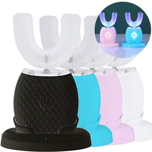 U-Shaped Ultra-Soft Silicone Toothbrush for Adults-Innovative Design Gentle Brush Head Effective Gum Health