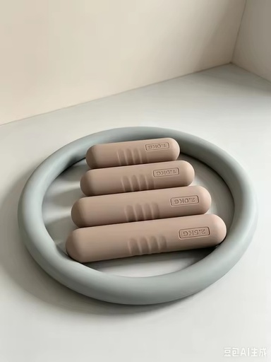 Handprint-print Mini Dumbbell Bar with Silicone Edging and Anti-slip Design Innovative Yoga for Women
