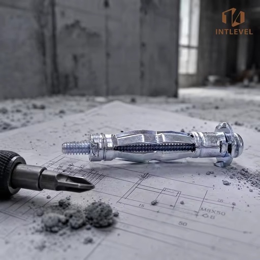 Heavy Duty Metal Expandable Hollow Wall Anchor Carbon Steel Plasterboard Anchor Metal Molly Anchors