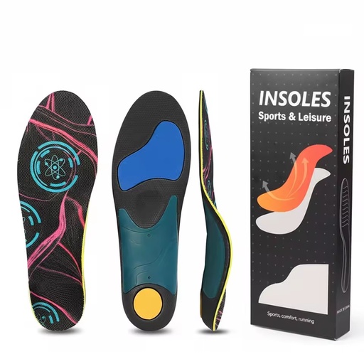 Hot Sell OEM Brand Orthotic Comfort Sports Insoles for Men and Women EVA Arch & Metatarsal Support All Seasons Model IN-996