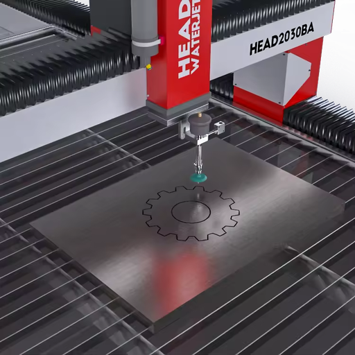 High Pressure 60000 psi Waterjet Water Metal Cutting Machine