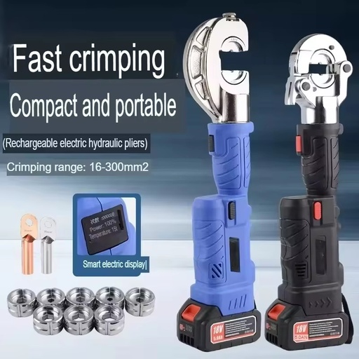 Kz Stable Rechargeable Hydraulic Straight Handle Mini Compact Lithium-ion Portable Crimper