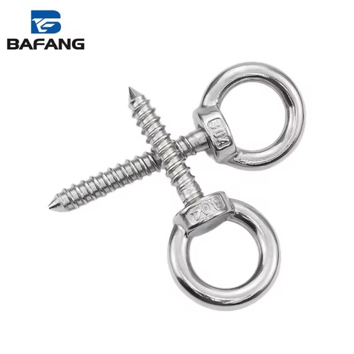 Stainless Steel 304 Eye Bolts Lag Lag Screws Self Drilling Roofing Screws Timber Screws