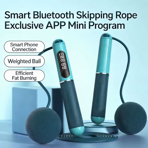 High Quality Rechargeable Fitness Jump Rope 180 Days Standby for APP Data Record Adjustable Length Cordless Skipping Rope