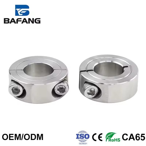 Custom CNC-machined Stainless Steel/Nylon Shaft Collar Featuring a Precise Fit for Industrial Equipment and Assembly